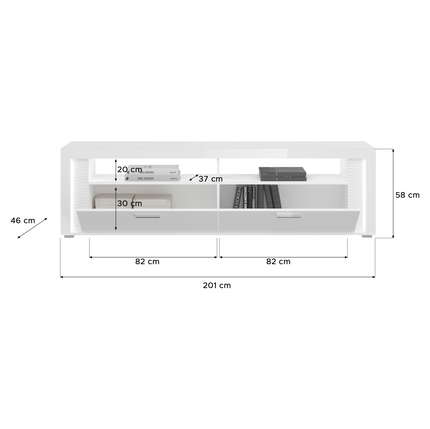 xonox.home Wohnkombination Skylight 4-teilig X91A9W02