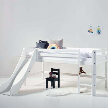 Hoppekids Rausfallschutz ECO Dream Halbhochbett 70x190 cm mit Rutsche