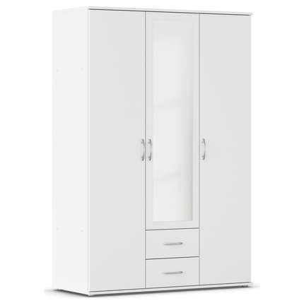 Rauch Drehtürenschrank Twin 3-türig, 2 Schübe