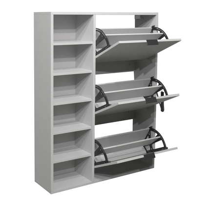 Mäusbacher Schuhschrank Bonnie mit 3 Klappen und Regal