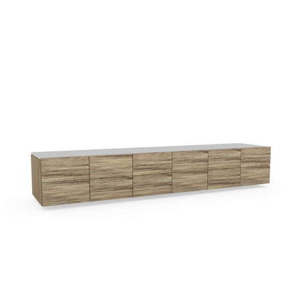 Wildeiche/Glas Optiwhite