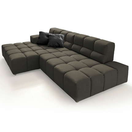 designwerk Ecksofa Temple mit Sitztiefenverstellung