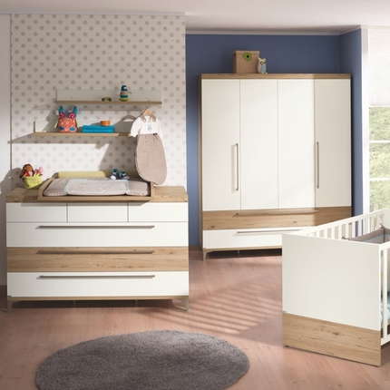 PAIDI Kleiderschrank Remo 4-türig mit Schubkästen