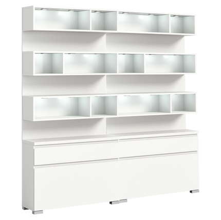 xonox Schuhschrank-Set Shoelove X2GA9S06 für 44 Paar Schuhe