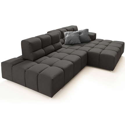 designwerk Ecksofa Temple mit Sitztiefenverstellung
