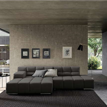 designwerk Ecksofa Temple mit Sitztiefenverstellung