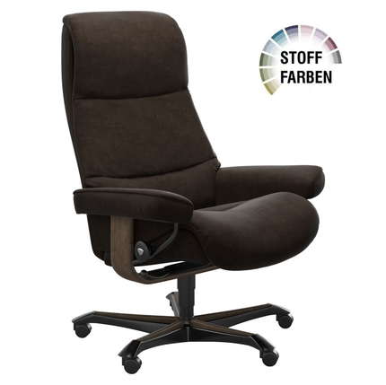Stressless Home Office Sessel View in Stoff