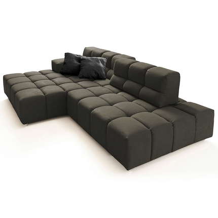designwerk Ecksofa Temple mit Sitztiefenverstellung