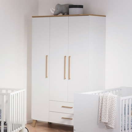 PAIDI Kleiderschrank Oscar 3-türig, 2 Schübe