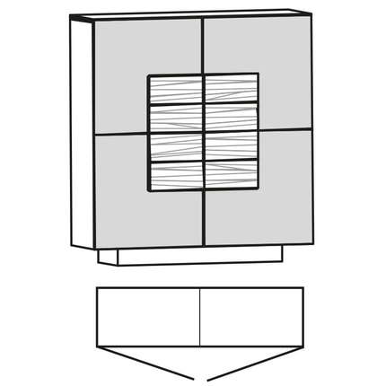 Voglauer Highboard Vmontanara 128, NH128G