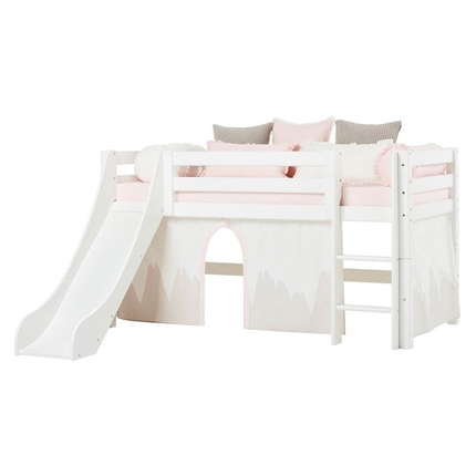 Hoppekids Halbhochbett ECO Luxury & Rutsche, Leiter gerade