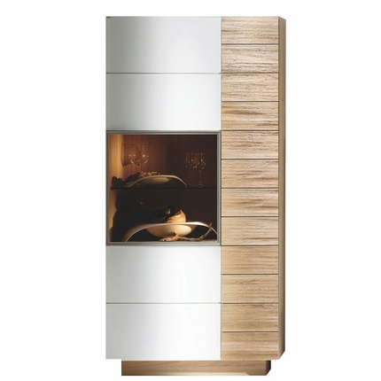 Wildeiche/Glas Optiwhite