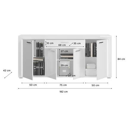 xonox.home Wohnkombination Skylight 3-teilig X91A9W04