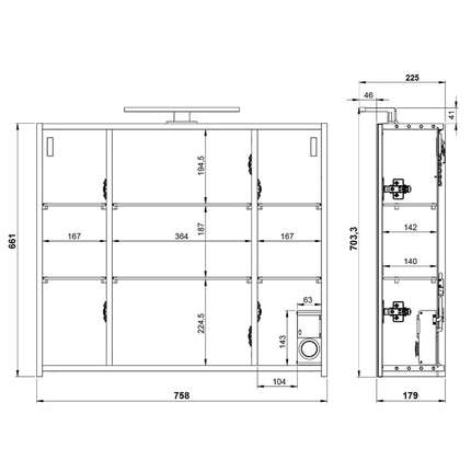 Germania Spiegelschrank 2754