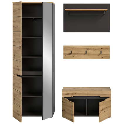 xonox.home Garderoben-Set Canu 3-teilig