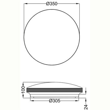 Trio LED-Deckenlampe Apart Ø 35 cm