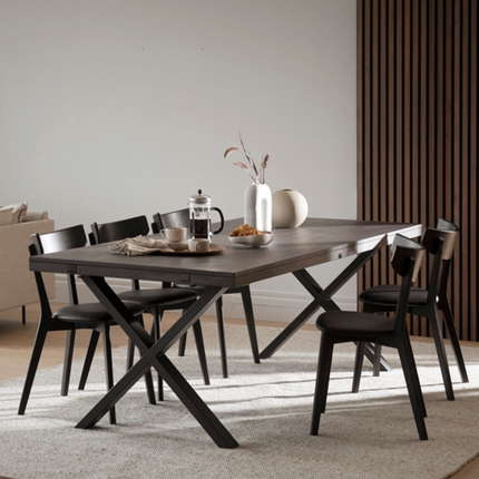 Rowico Esstisch Brooklyn mit X-Gestell 220x95 cm