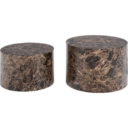 Actona Couchtisch 2er-Set Dice rund