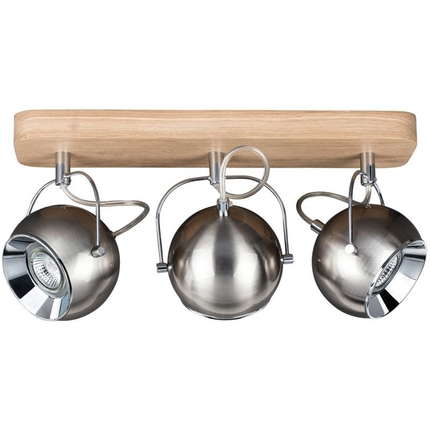 Spot Light Deckenleuchte Ball Wood 3xLED GU10