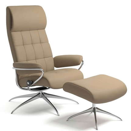 Stressless Sessel London High Back M mit Hocker