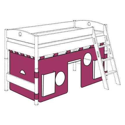 Brombeere/Weiß