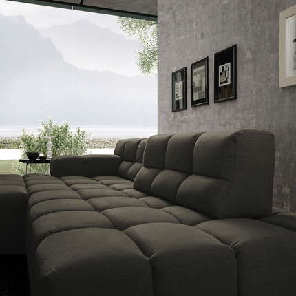designwerk Ecksofa Temple mit Sitztiefenverstellung
