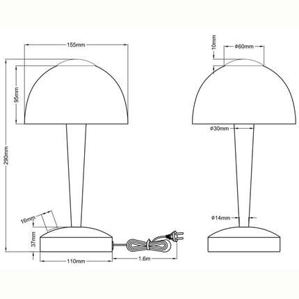 Trio Tischlampe Ventura
